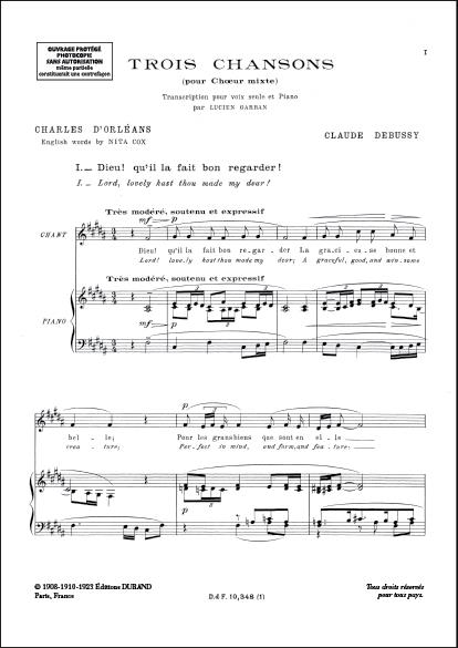 Trois Chansons de Charles d'Orléans